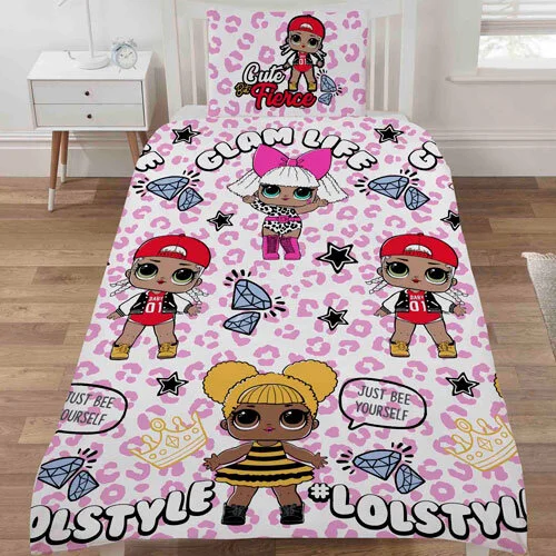 Lol doll duvet set hot sale